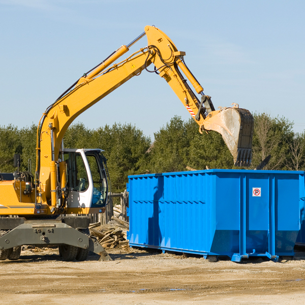 are there any restrictions on where a residential dumpster can be placed in Bangall NY